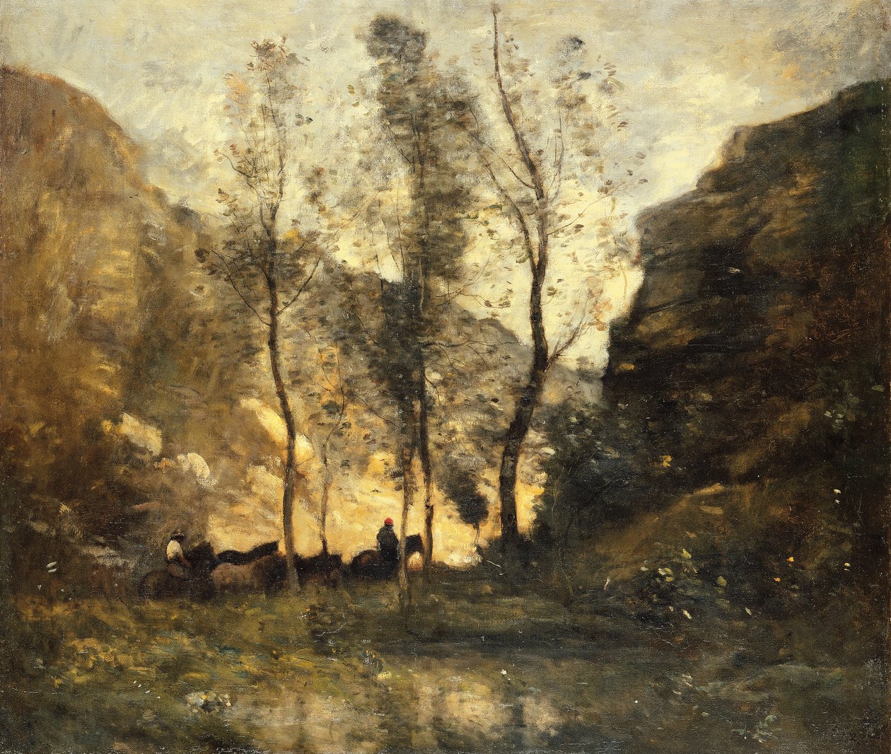 A csempészek, 1871-72 körül alkotó: Jean Baptiste Camille Corot