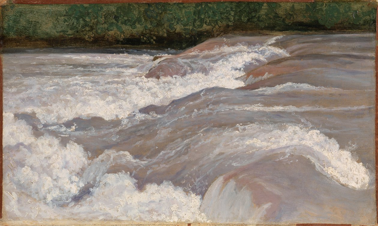 A Velino a Terni-vízesés fölött, 1826. alkotó: Jean Baptiste Camille Corot
