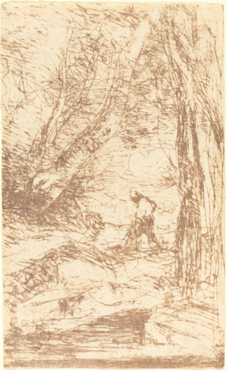 Rembrandt favágója (Le Bucheron de Rembrandt) alkotó: Jean Baptiste Camille Corot