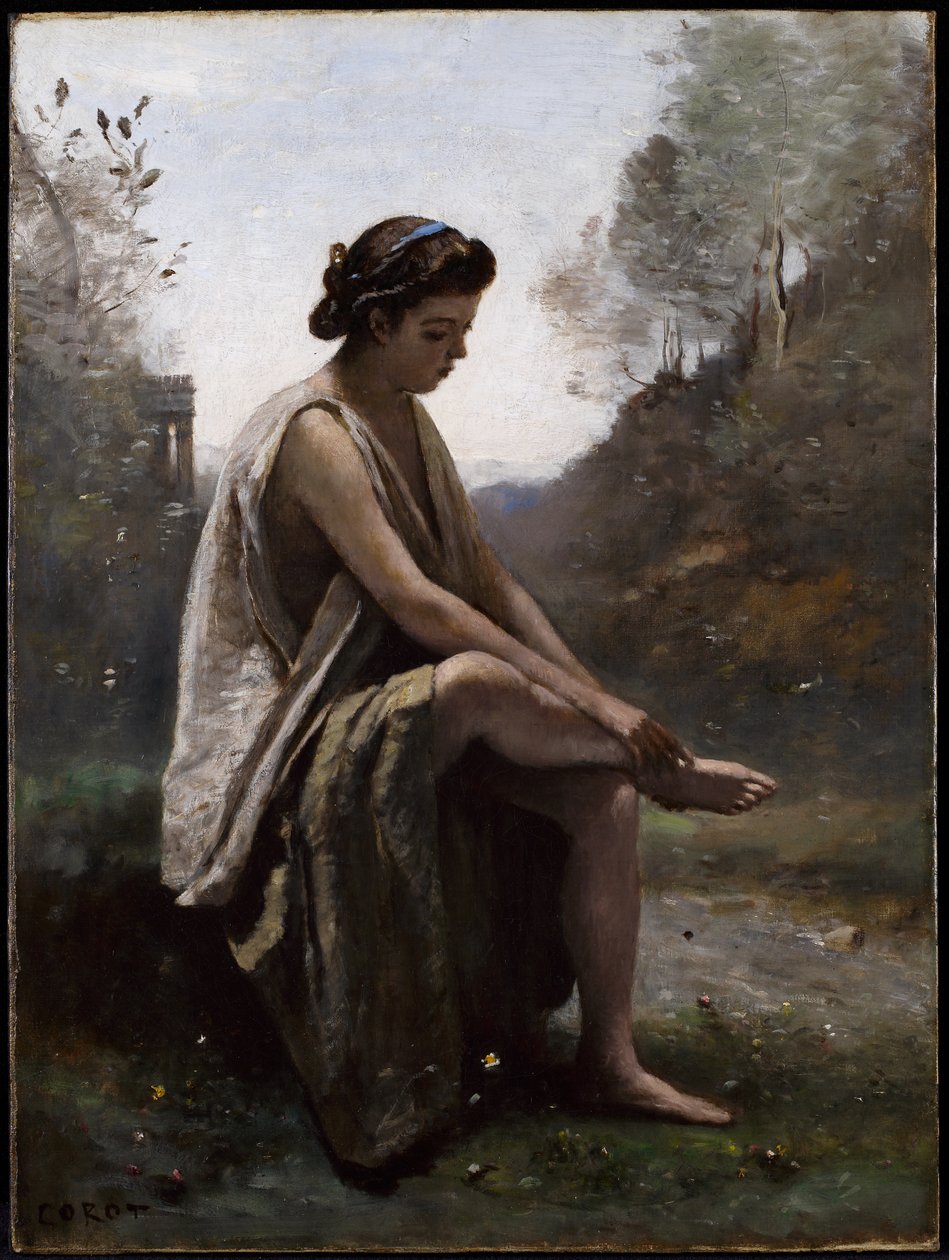 The Wounded Eurydice, 1868-70 körül (olaj, vászon) alkotó: Jean Baptiste Camille Corot