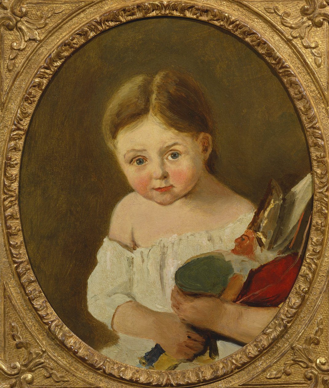 M. Edouard Delalain legfiatalabb lánya, 1845-50 körül alkotó: Jean Baptiste Camille Corot