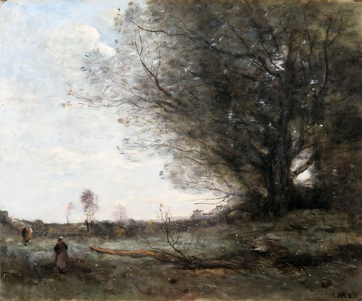 "A bükkfa", 1816-1875 alkotó: Jean Baptiste Camille Corot