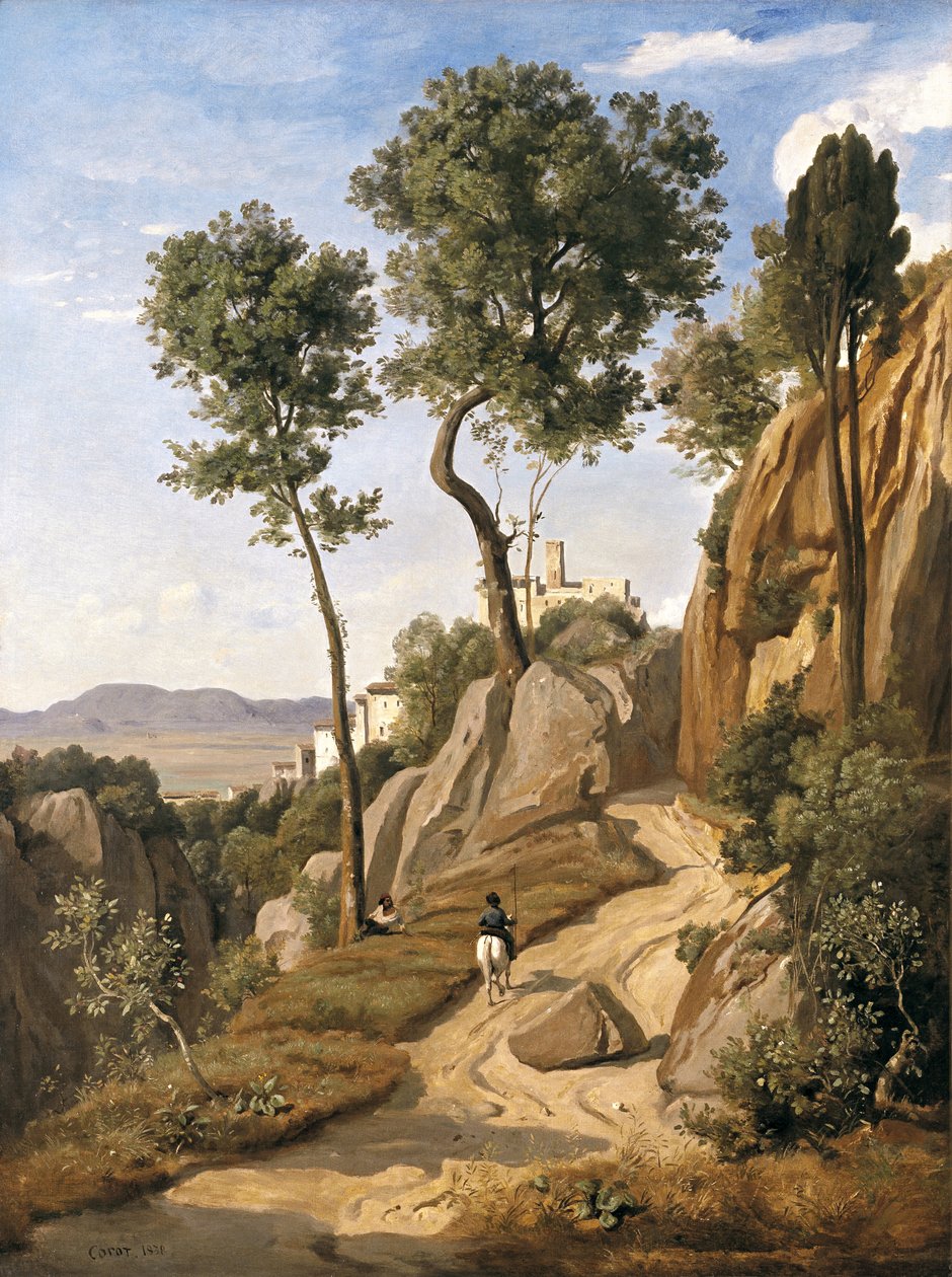 Volterra látképe, 1838 alkotó: Jean Baptiste Camille Corot