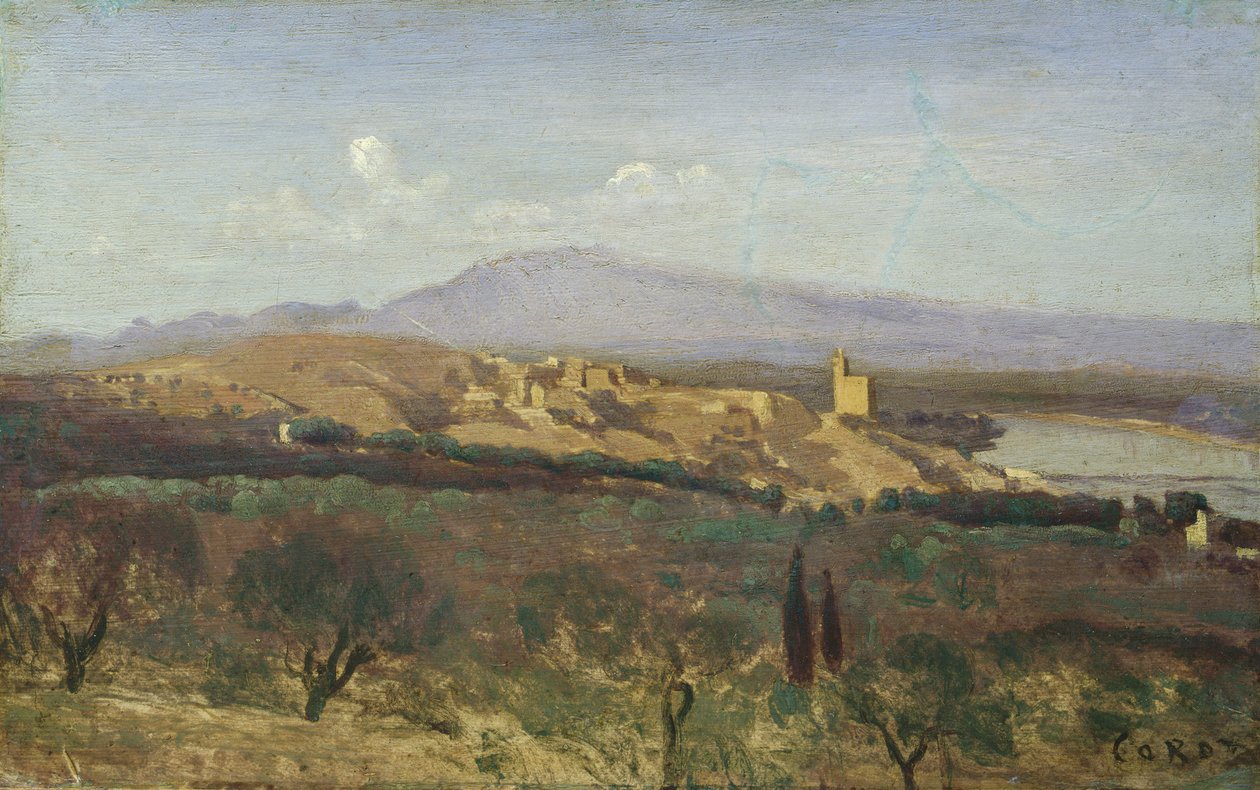 Villeneuve-les-Avignon alkotó: Jean Baptiste Camille Corot