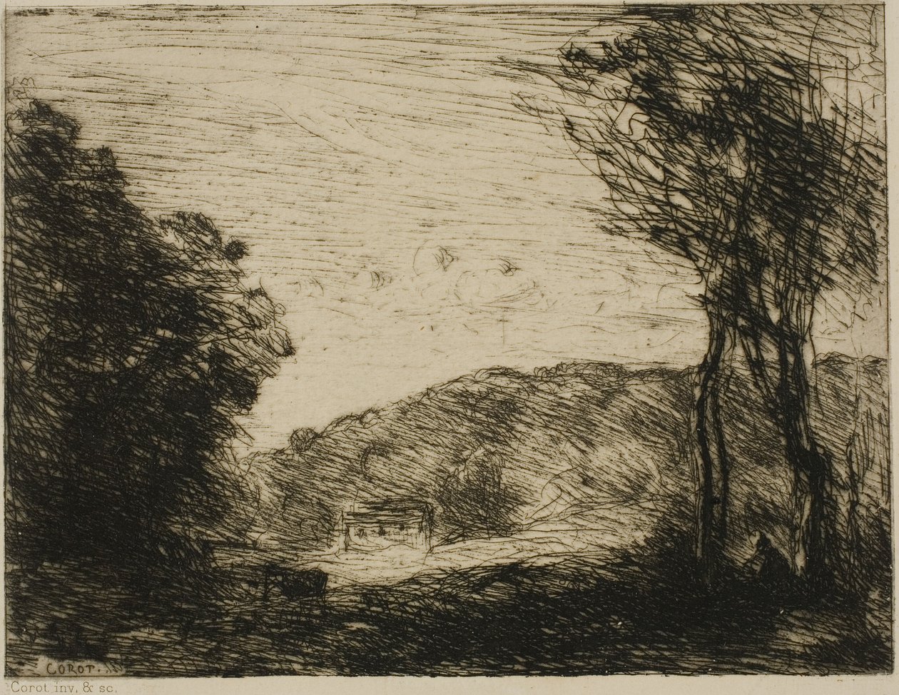 Erdős vidék alkotó: Jean Baptiste Camille Corot