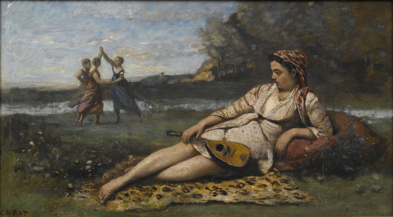Spártai fiatal nők Fiatal spártai nők, 1868-1870 alkotó: Jean Baptiste Camille Corot