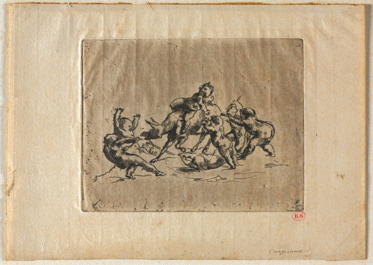 Bacchanal gyerekekkel és szamárral. alkotó: Jean Baptiste Carpeaux