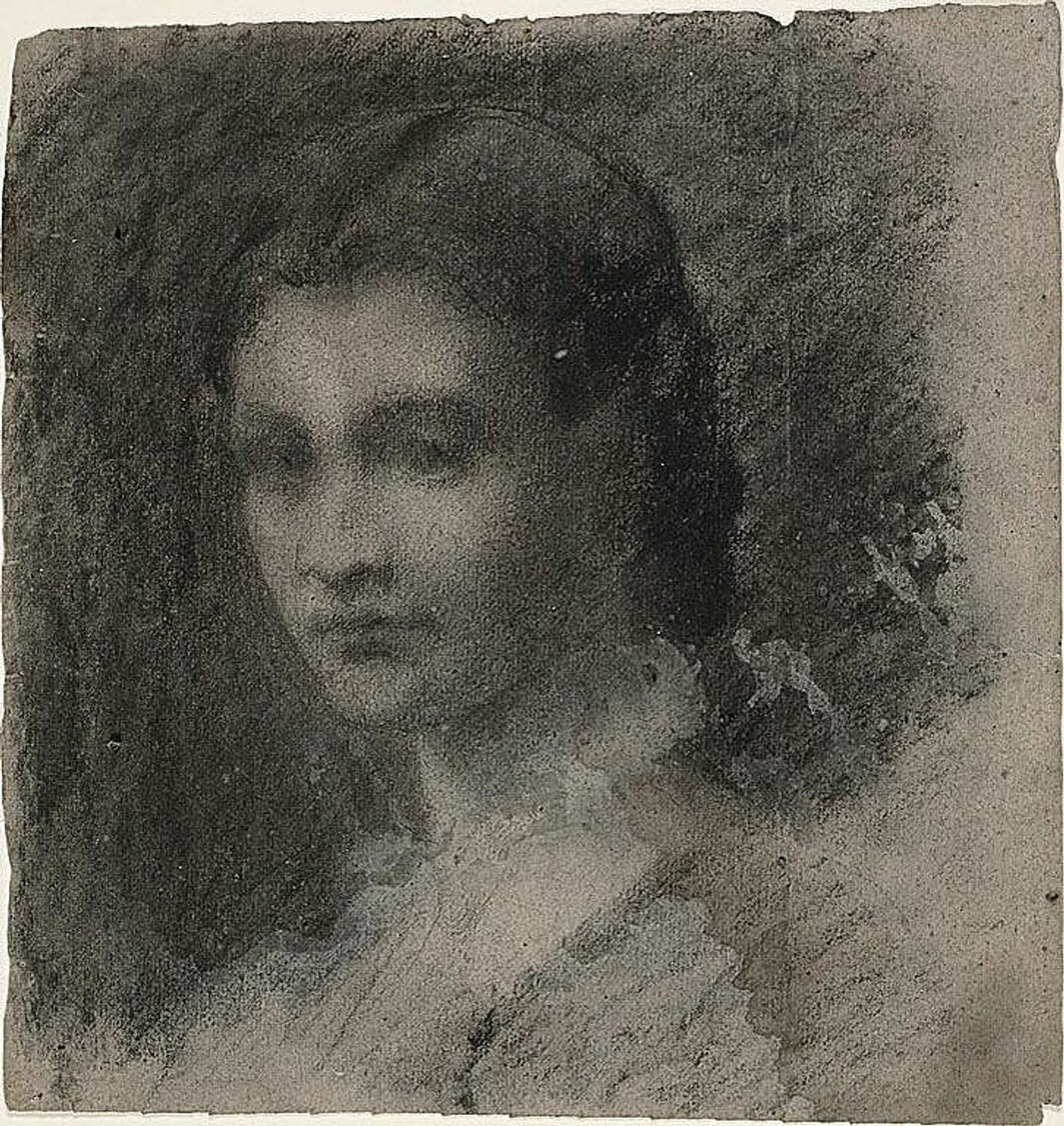 Fiatal nő mellképe (recto); ülő női alak (verso) alkotó: Jean Baptiste Carpeaux