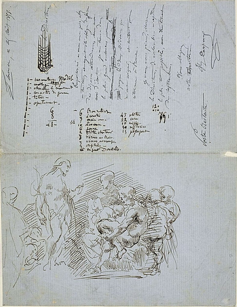 Keresztelő Szent János prédikációja alkotó: Jean Baptiste Carpeaux