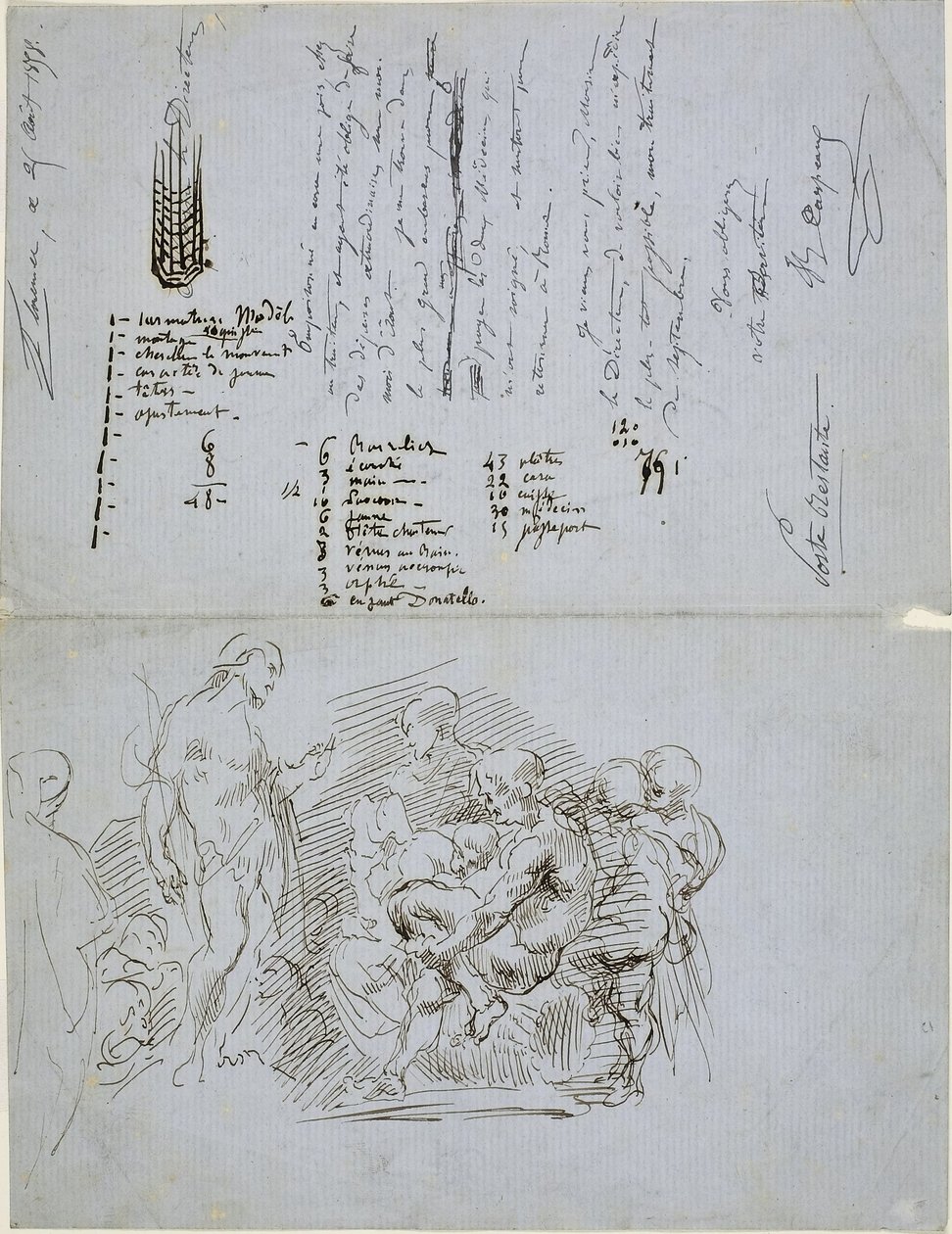 Keresztelő Szent János igehirdetése alkotó: Jean Baptiste Carpeaux