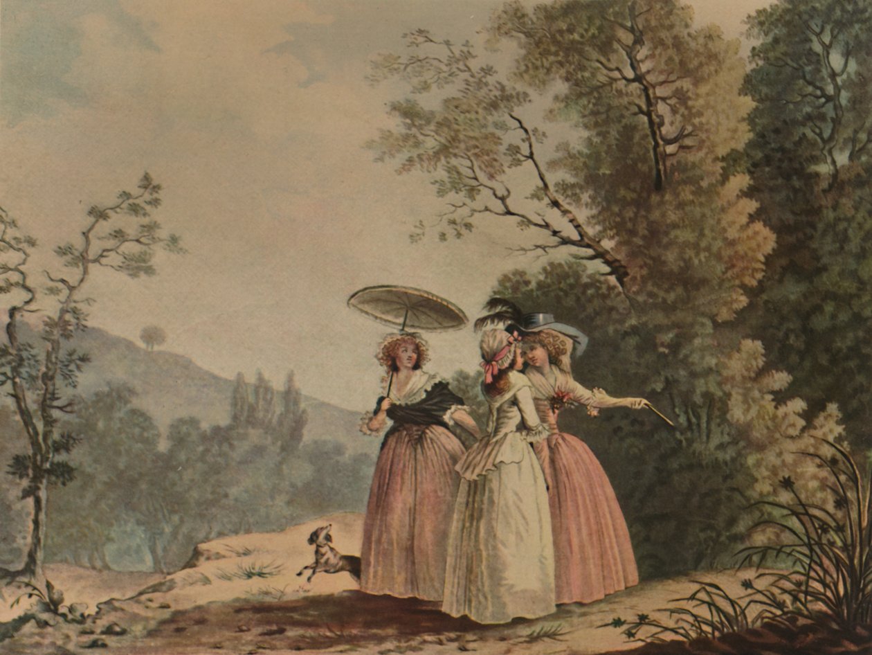 A párizsi kegyelmek a Bois de Vincennes-ben, 1790, 1913 alkotó: Jean Baptiste Chapuy