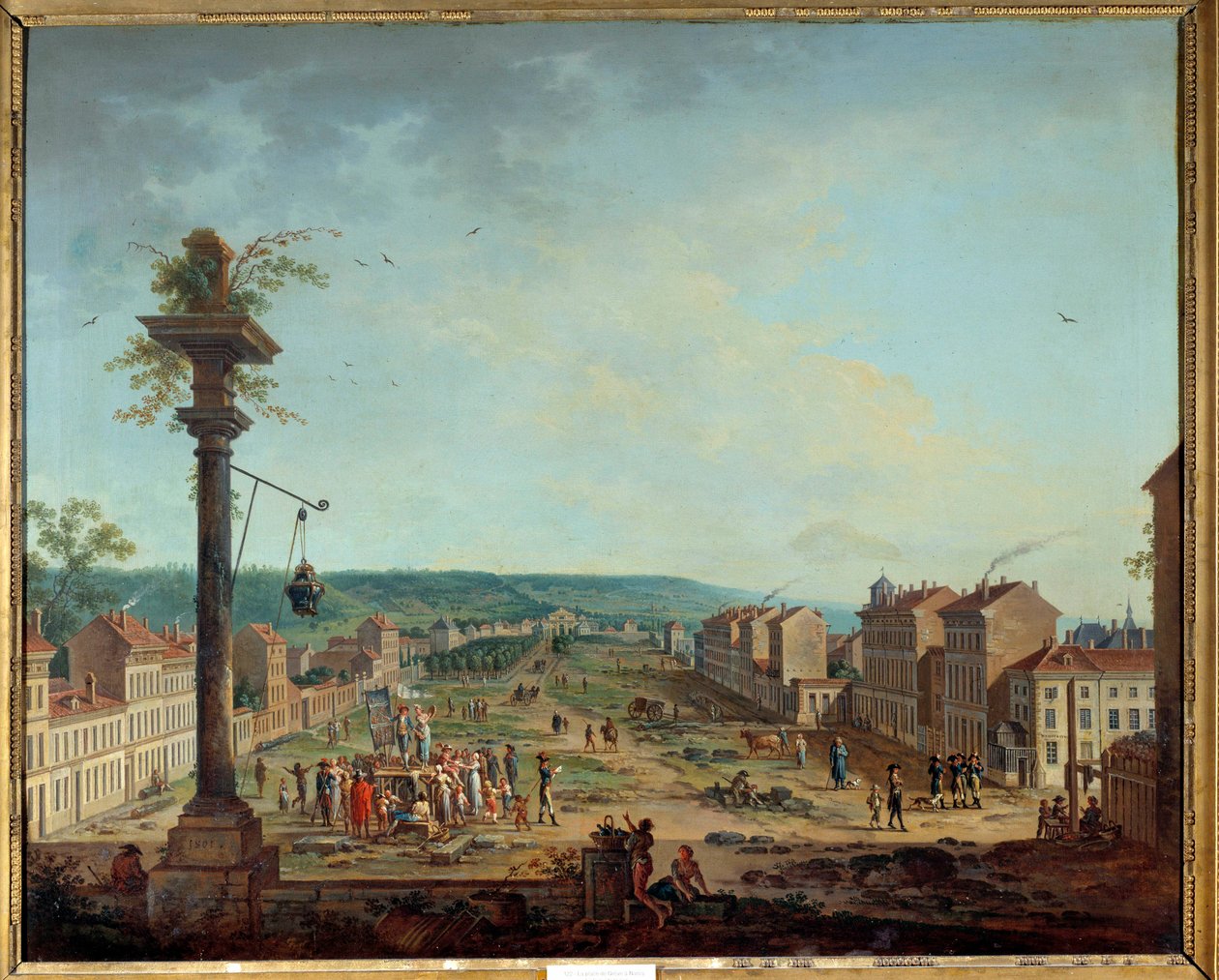 Greve helye Nancyben. Jean Baptiste Claudot (1733-1805) festménye alkotó: Jean Baptiste Claudot