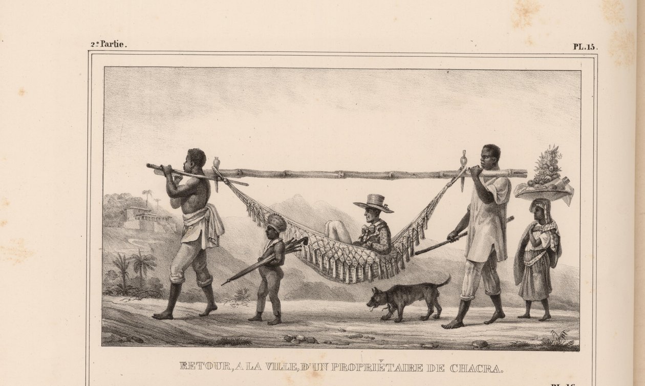 Visszatérés egy csakratulajdonos városába, 1835. alkotó: Jean Baptiste Debret
