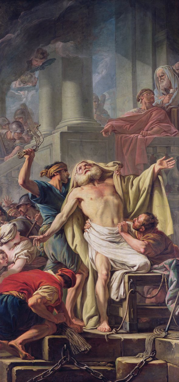 Szent András korbácsolása, 1761 alkotó: Jean Baptiste Deshays de Colleville