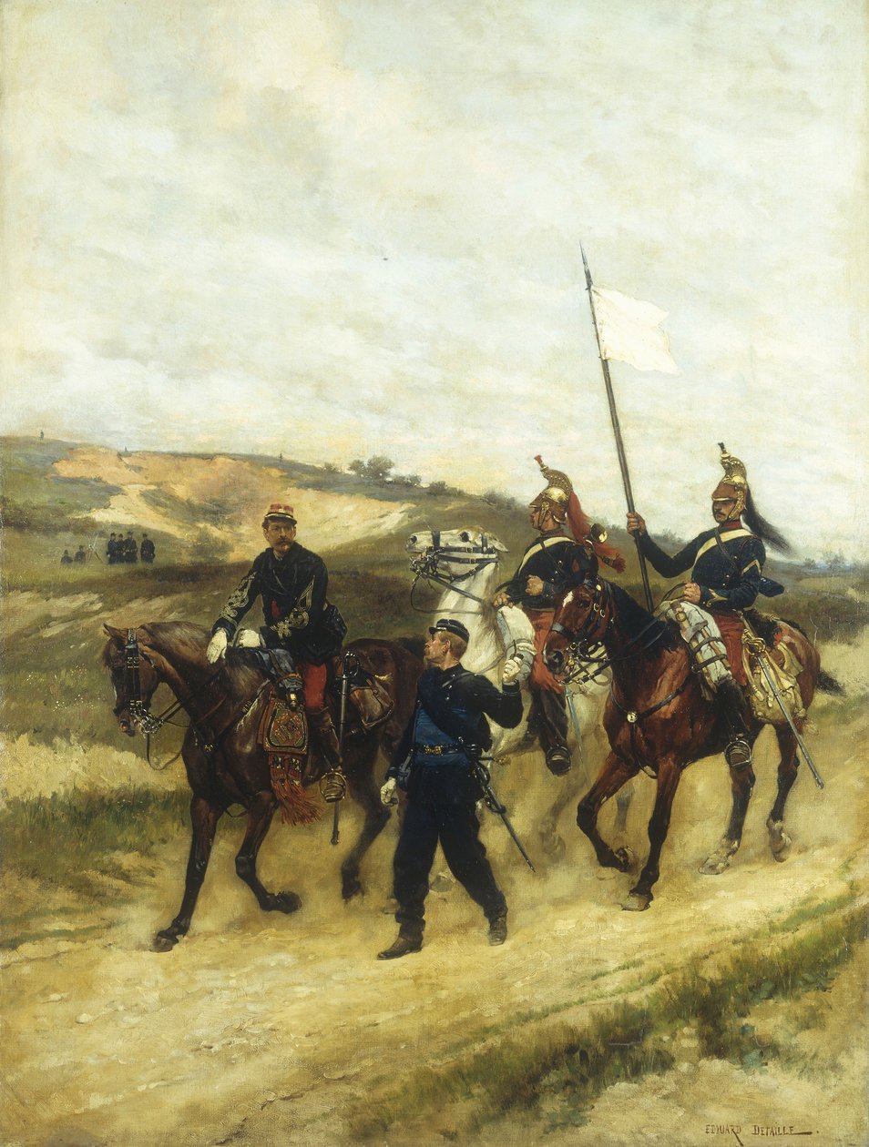 A lovassági iroda és a dragonyosok alkotó: Jean Baptiste Edouard Detaille