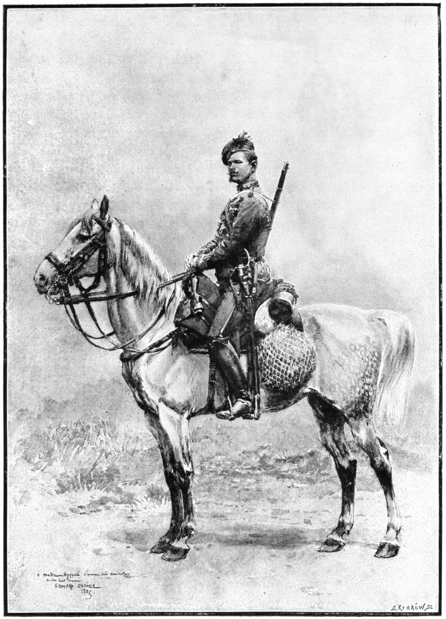 A gárda üldözője, Oroszország, 1892. alkotó: Jean Baptiste Edouard Detaille