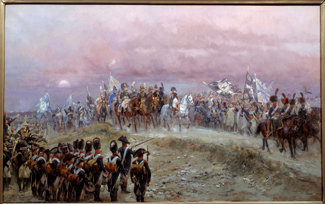 Az ienai csata estéje 1806.10.14. Edouard Detaille festménye (1848-1912) 1894 V. 0,8x1,3 m Párizs, Musee de l
