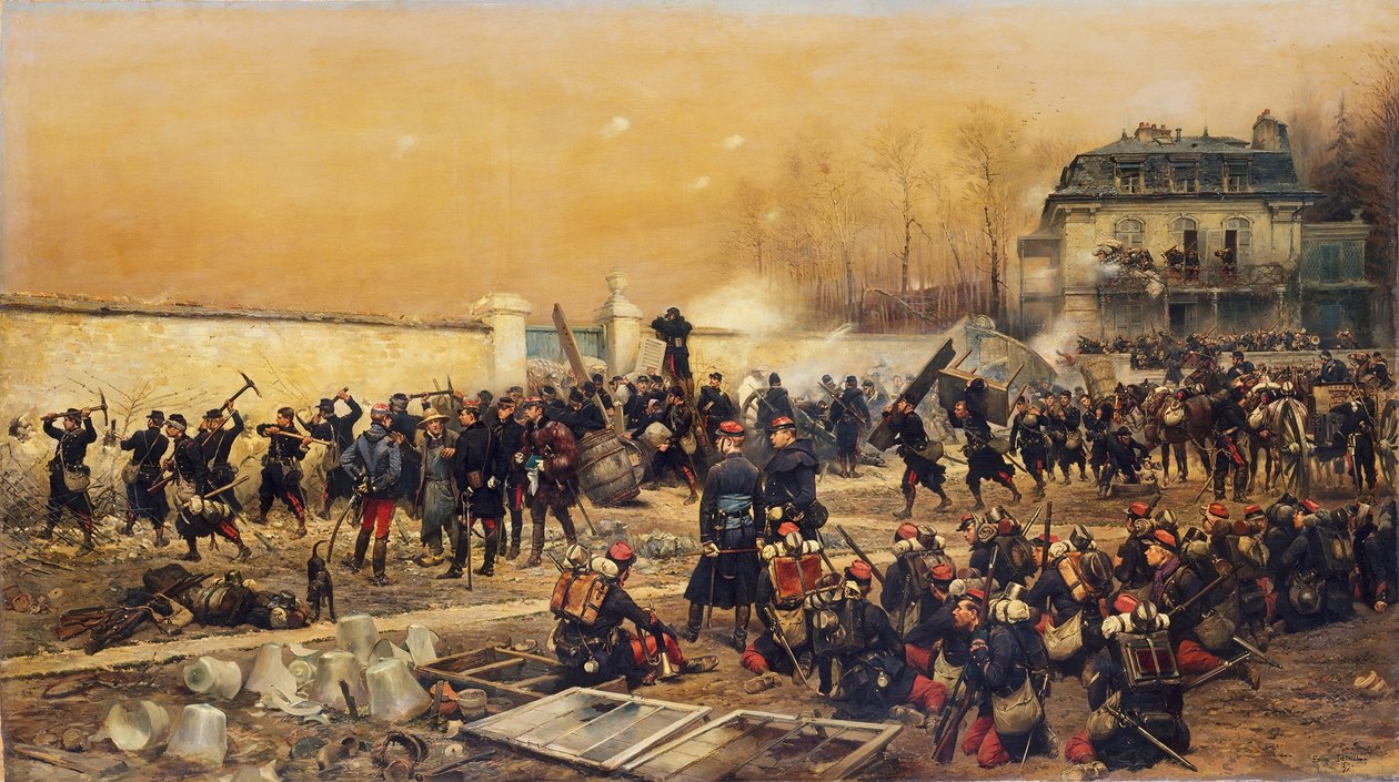 Champigny védelme, 1879. alkotó: Jean Baptiste Edouard Detaille