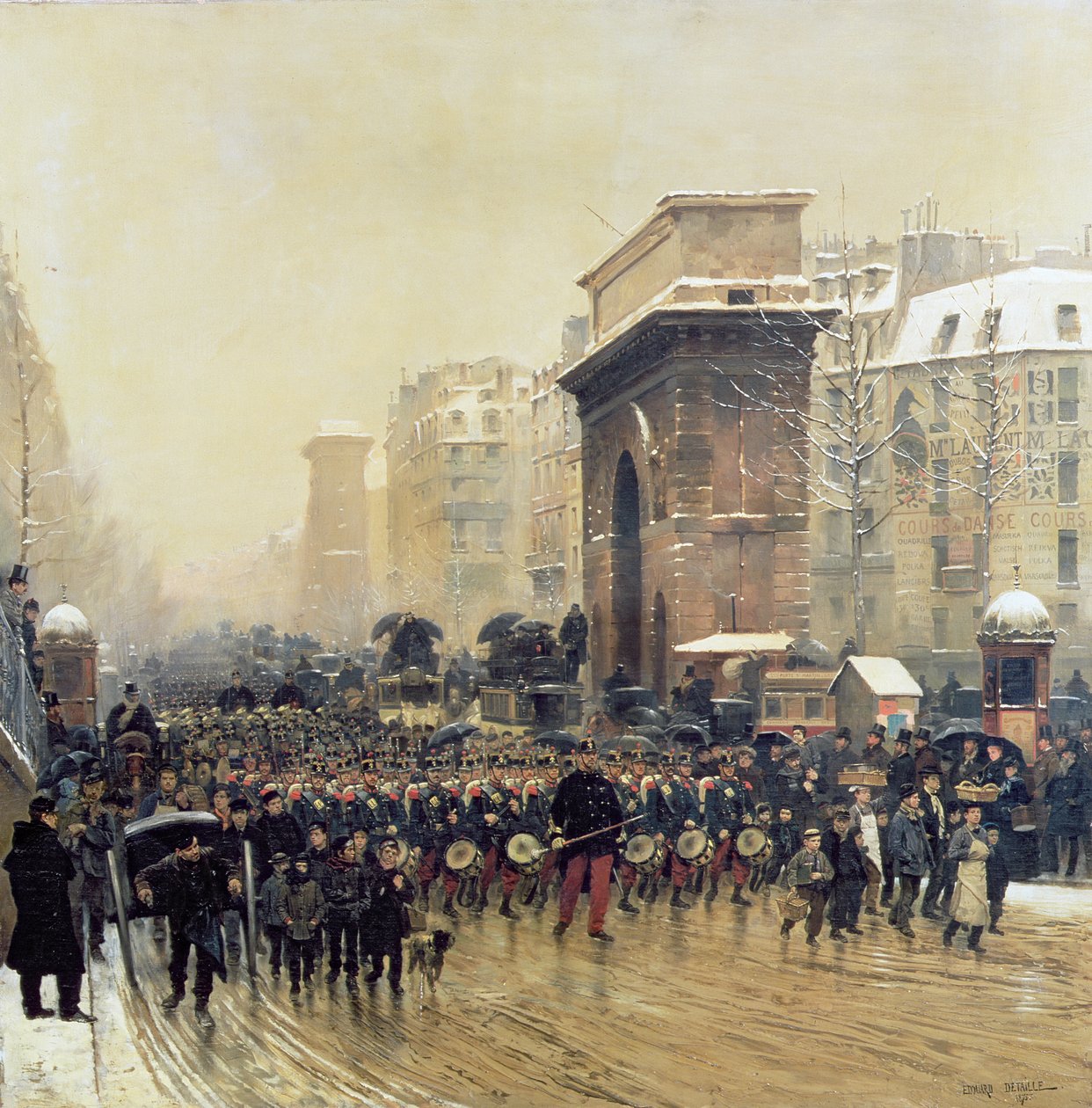 Az átvonuló ezred, 1875 alkotó: Jean Baptiste Edouard Detaille