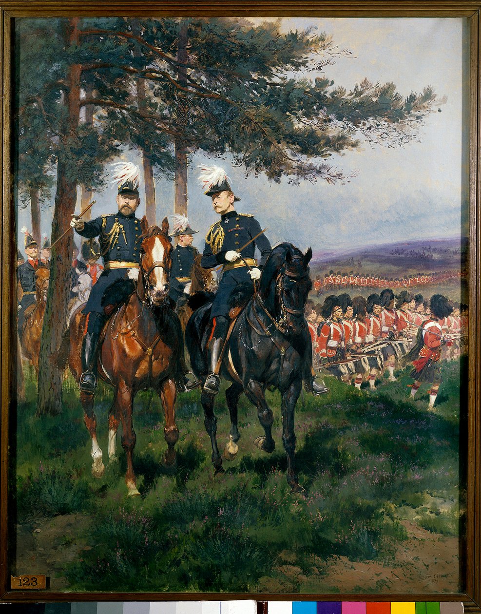 A walesi herceg és Arthur Connaught herceg Edouard Detaille Aldershot Akvarell manővereiben (1848-1912) 1879 Párizs, Armee Múzeum alkotó: Jean Baptiste Edouard Detaille