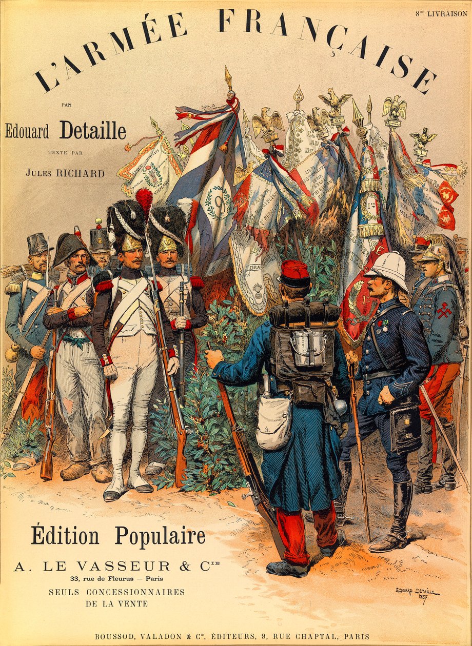 A francia Armee típusai és egyenruhái Jules Richard kapitánytól, illusztrálta: Edouard Detaille (1848-1912): Edouard Detaille L