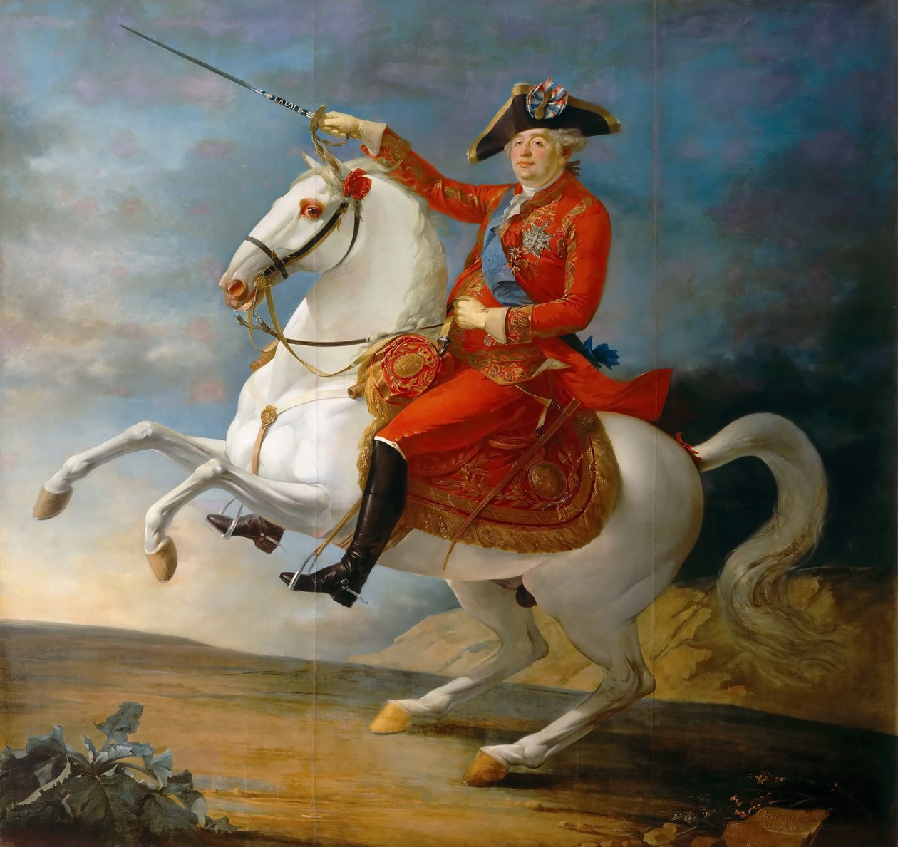 Lajos király lovas portréja 1754-1793 alkotó: Jean Baptiste Francois Carteaux