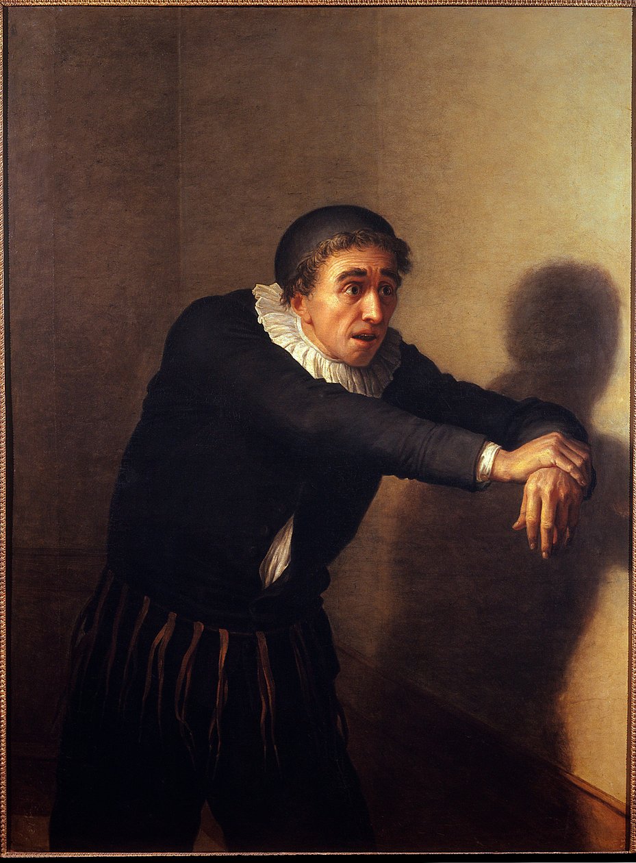 Grandmesnil Harpagon szerepében A komikus Grandmesnil (álnév Jean-Baptiste Fauchard) (1737-1816) játssza Harpagon karakterét Moliere „L