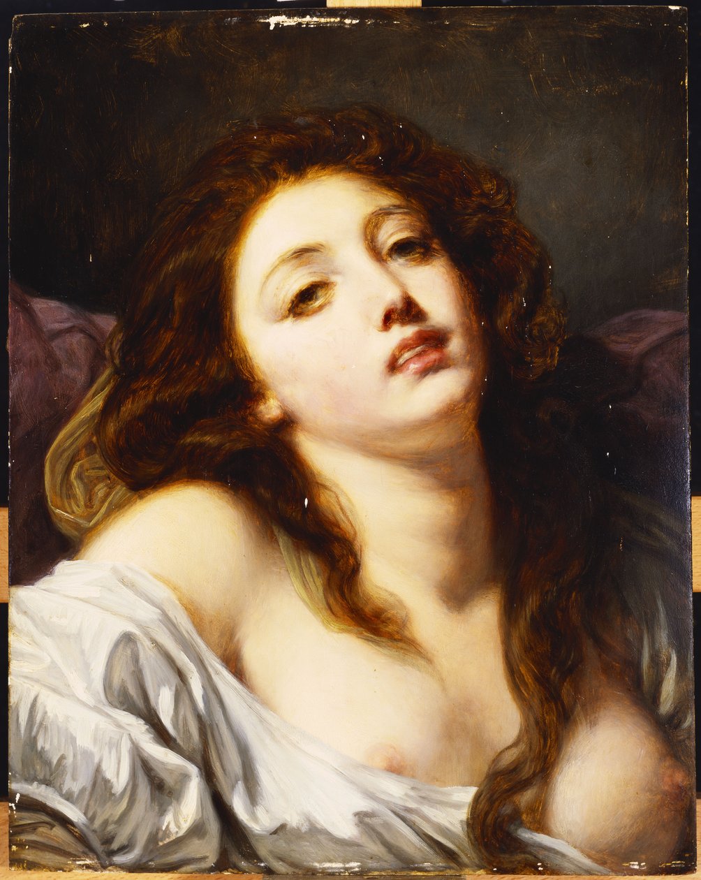 Fiatal nő, mellhosszú alkotó: Jean Baptiste Greuze
