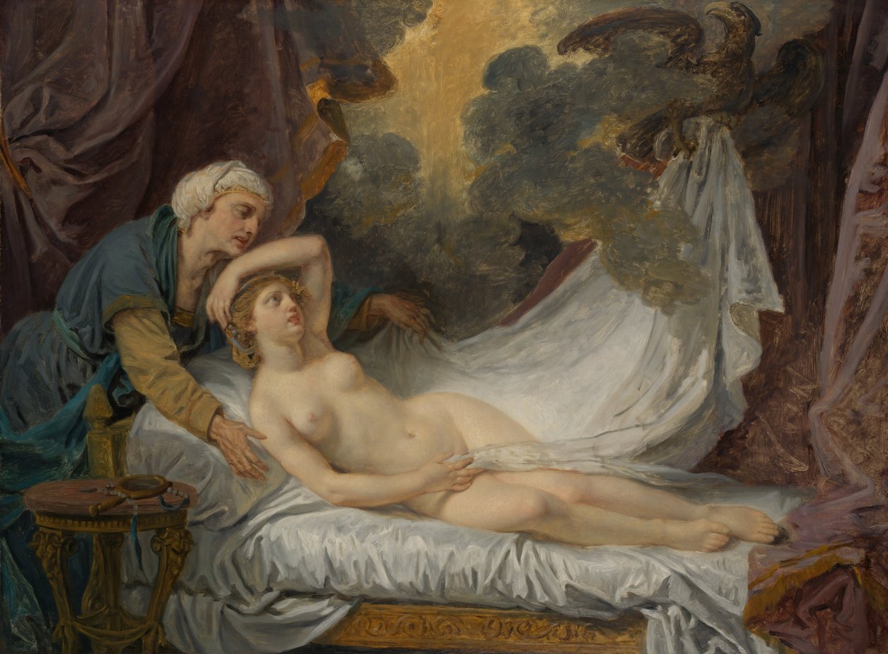 Aegina meglátogatta Jupiter, 1767-69 körül (olaj, vászon) alkotó: Jean Baptiste Greuze