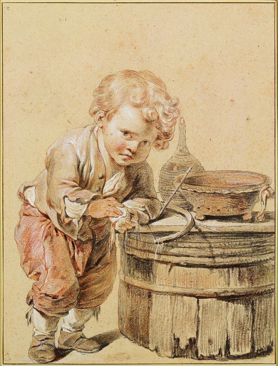 Törött tojásos fiú, 1756 körül alkotó: Jean Baptiste Greuze