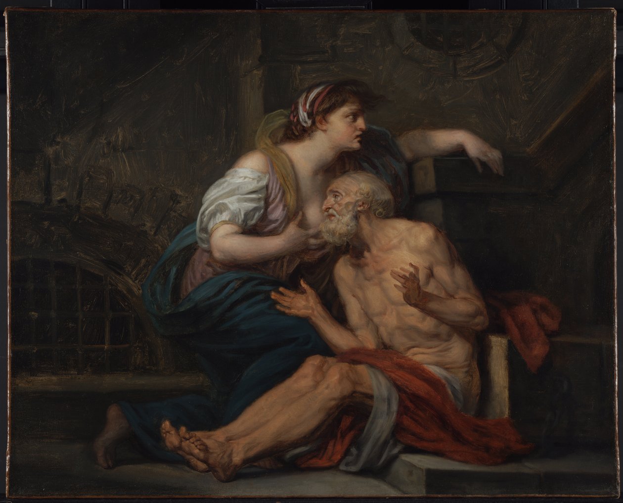 Cimon és Pero: "Római jótékonyság" alkotó: Jean Baptiste Greuze