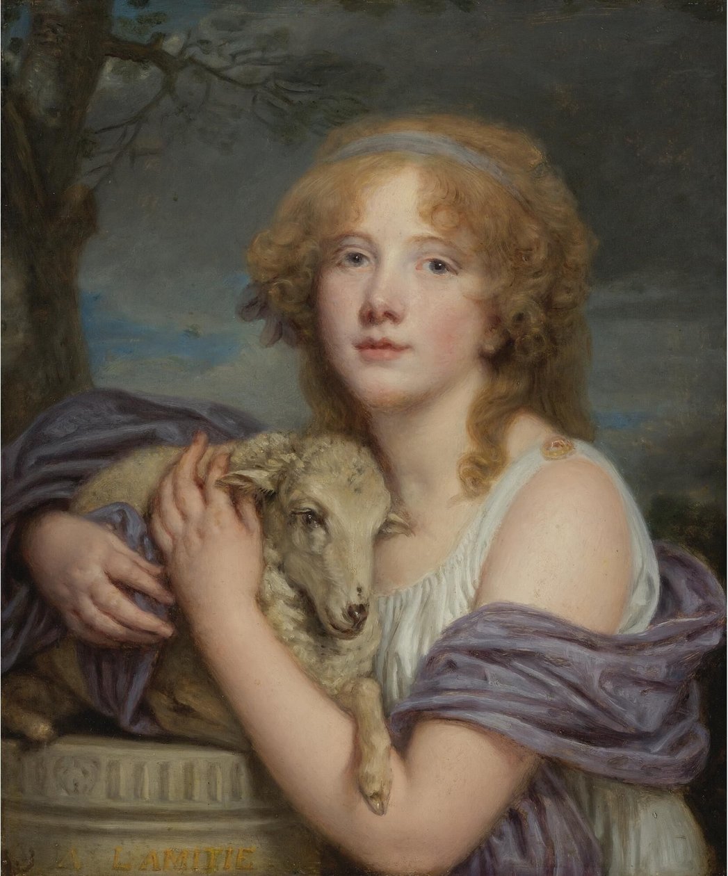 Lány egy báránnyal alkotó: Jean Baptiste Greuze
