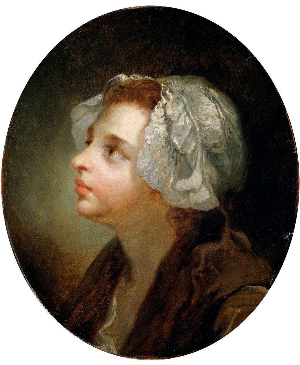 Egy lány feje, 18. század alkotó: Jean Baptiste Greuze