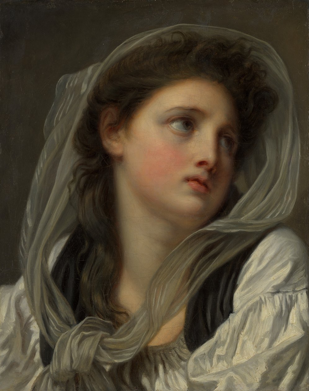 Egy fiatal nő feje, valószínűleg 1780-as évek. alkotó: Jean Baptiste Greuze