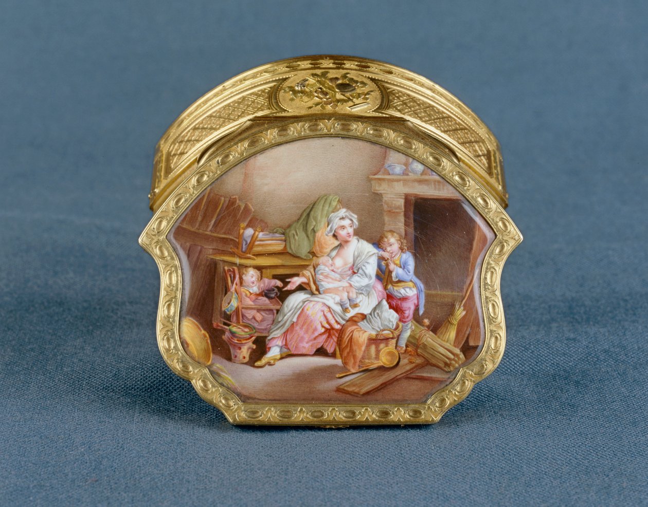 Jean-Marie TironSnuffbox: Tiron: " A szilencia vagy a jó anya " J.-B. Greuze1766-1767 ... alkotó: Jean Baptiste Greuze