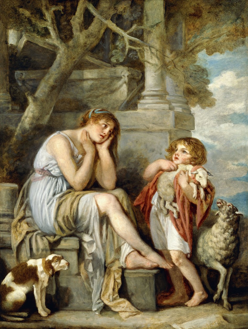A Cheri bárány, alkotó: Jean Baptiste Greuze
