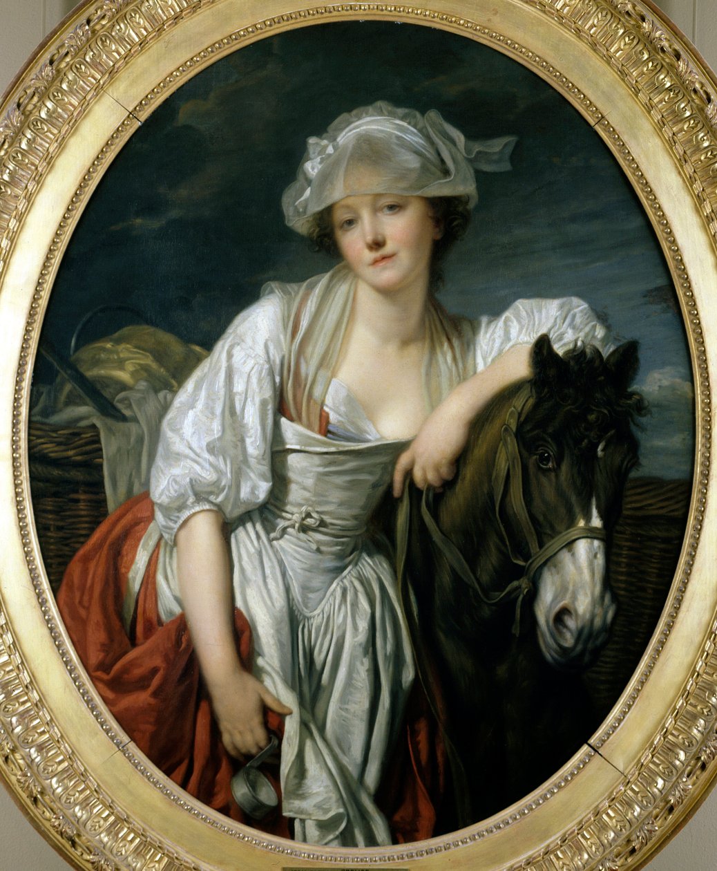 A tejeslány Jean Baptiste Greuze (1725-1805) festménye 18. század V. 1,06x0,86 m Párizs, Louvre Múzeum. alkotó: Jean Baptiste Greuze