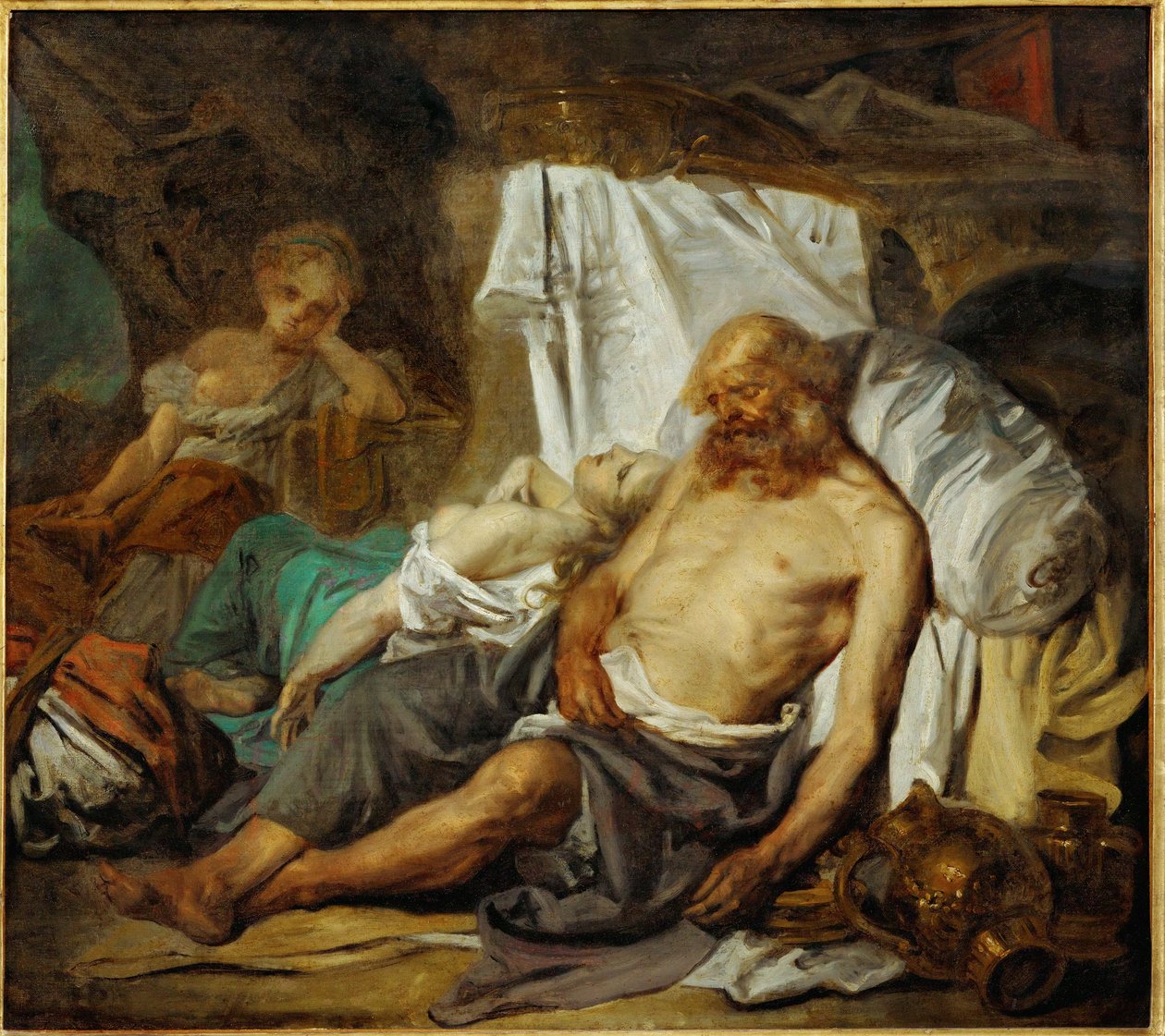 Lót és lányai ... alkotó: Jean Baptiste Greuze