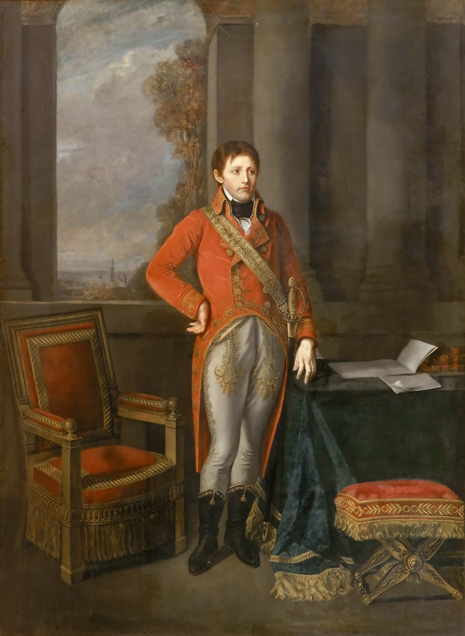 Napóleon Bonaparte, mint első konzul Antwerpen megtekintése előtt alkotó: Jean Baptiste Greuze