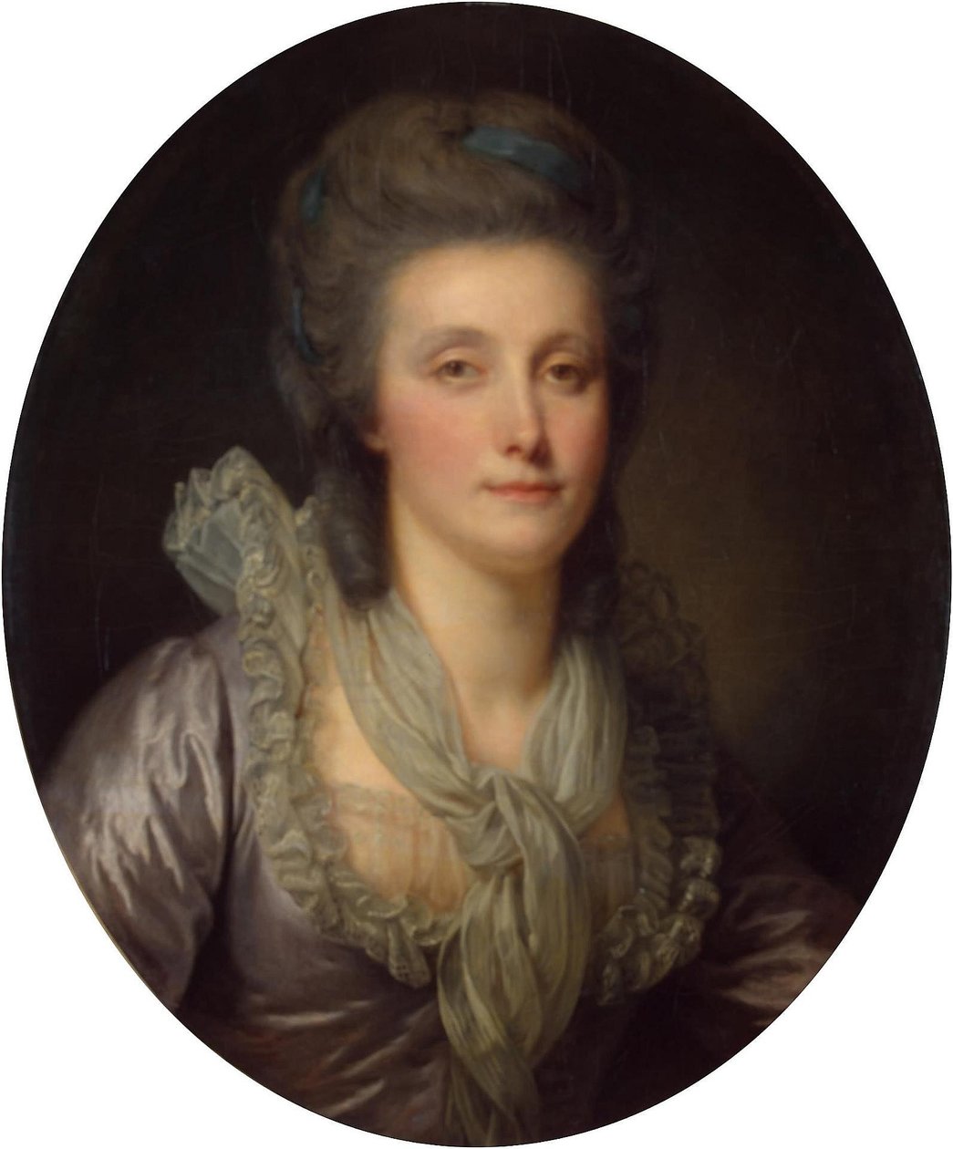 Jekatyerina Suvalova grófnő portréja alkotó: Jean Baptiste Greuze