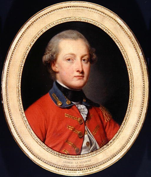 George Augustus Herbert portréja, 1780 körül (olaj, vászon) alkotó: Jean Baptiste Greuze