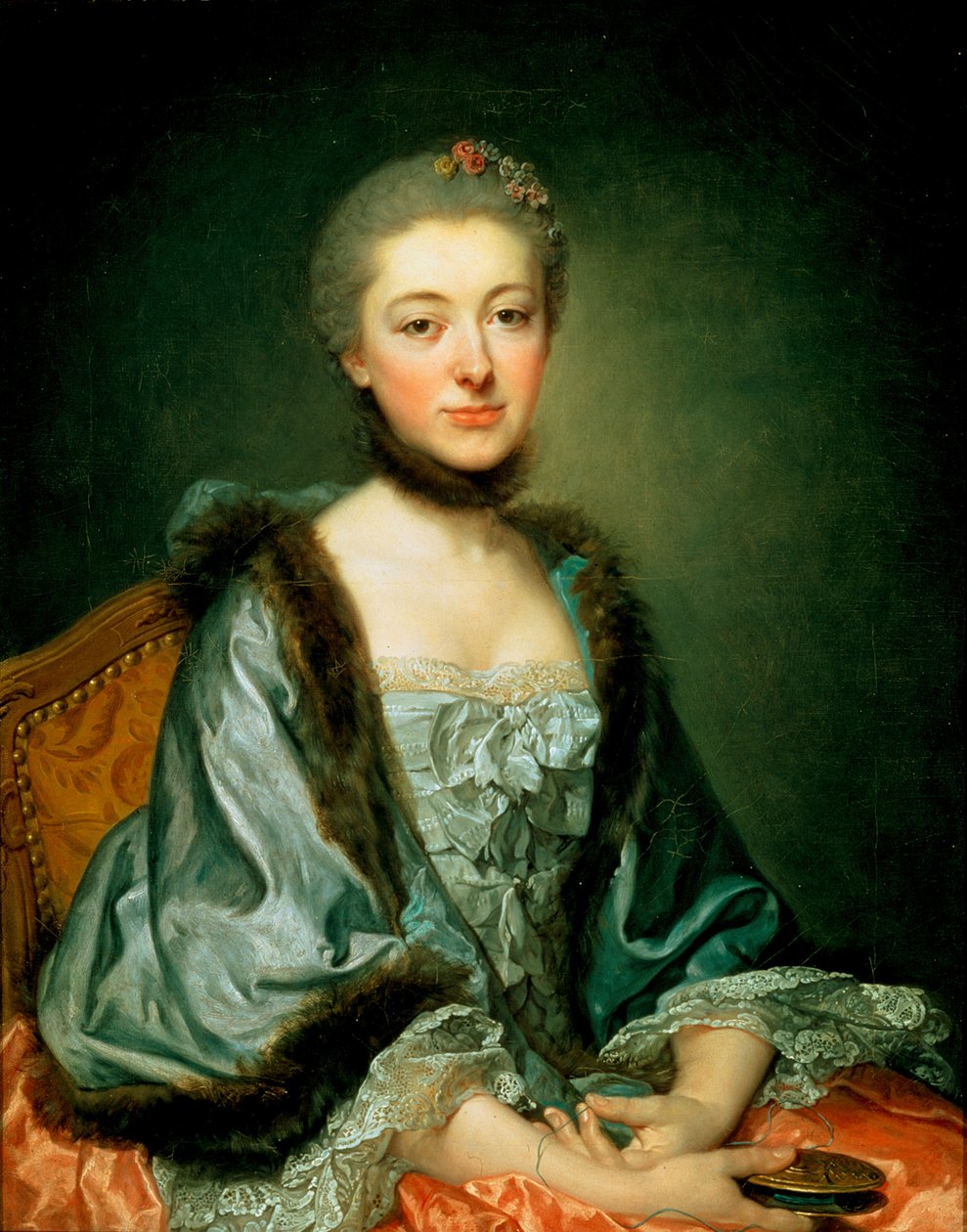 Marie Angélique Vérany de Varennes, Mme Georges Gougenot de Croissy portréja alkotó: Jean Baptiste Greuze