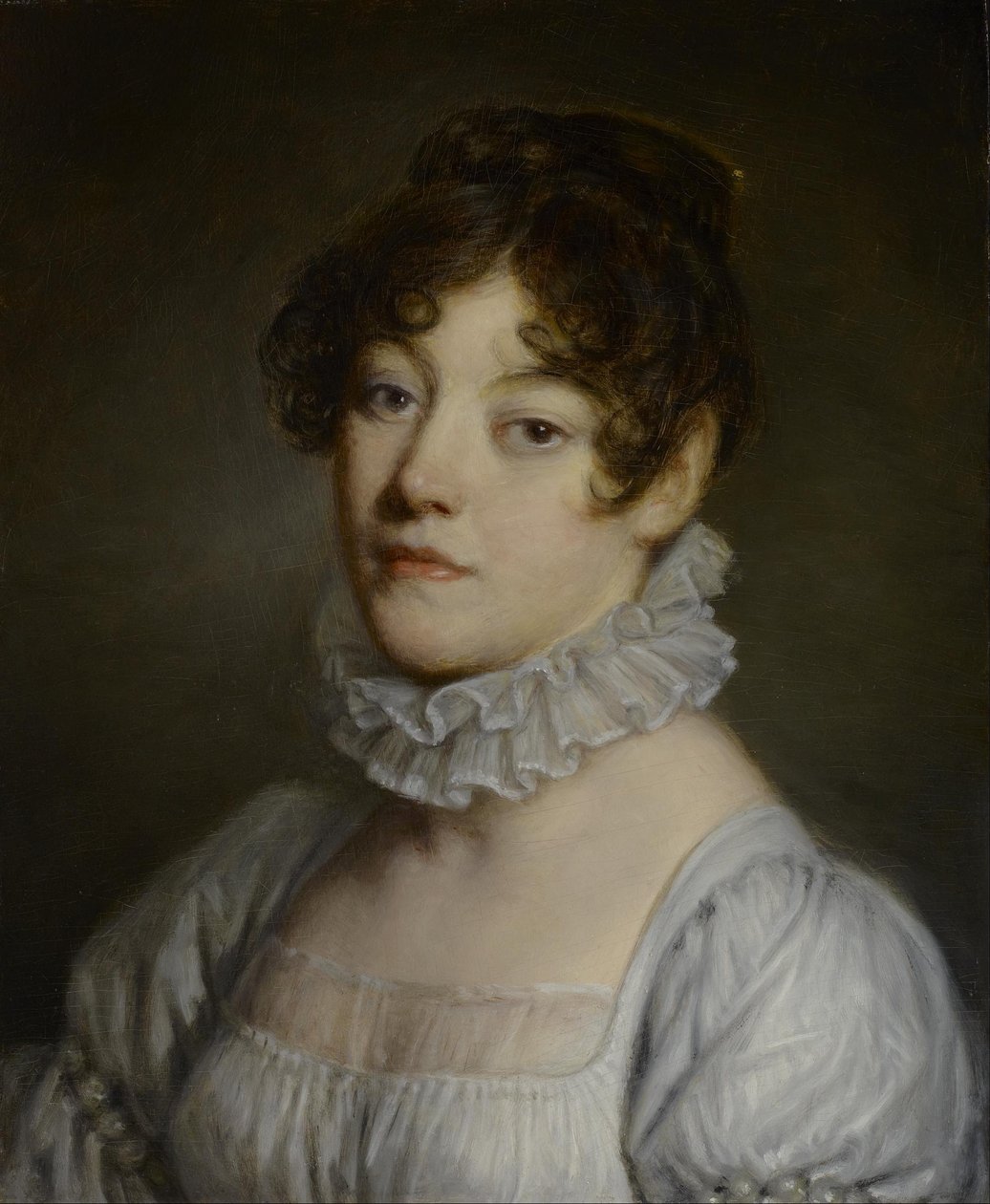 Egy fiatal nő portréja alkotó: Jean Baptiste Greuze