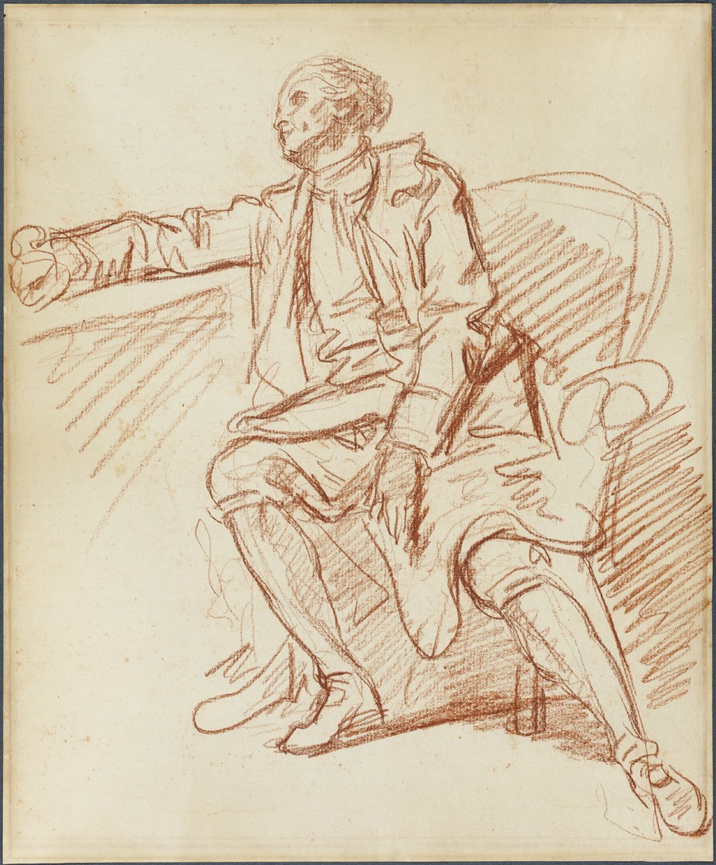 Ülő úriember alkotó: Jean Baptiste Greuze