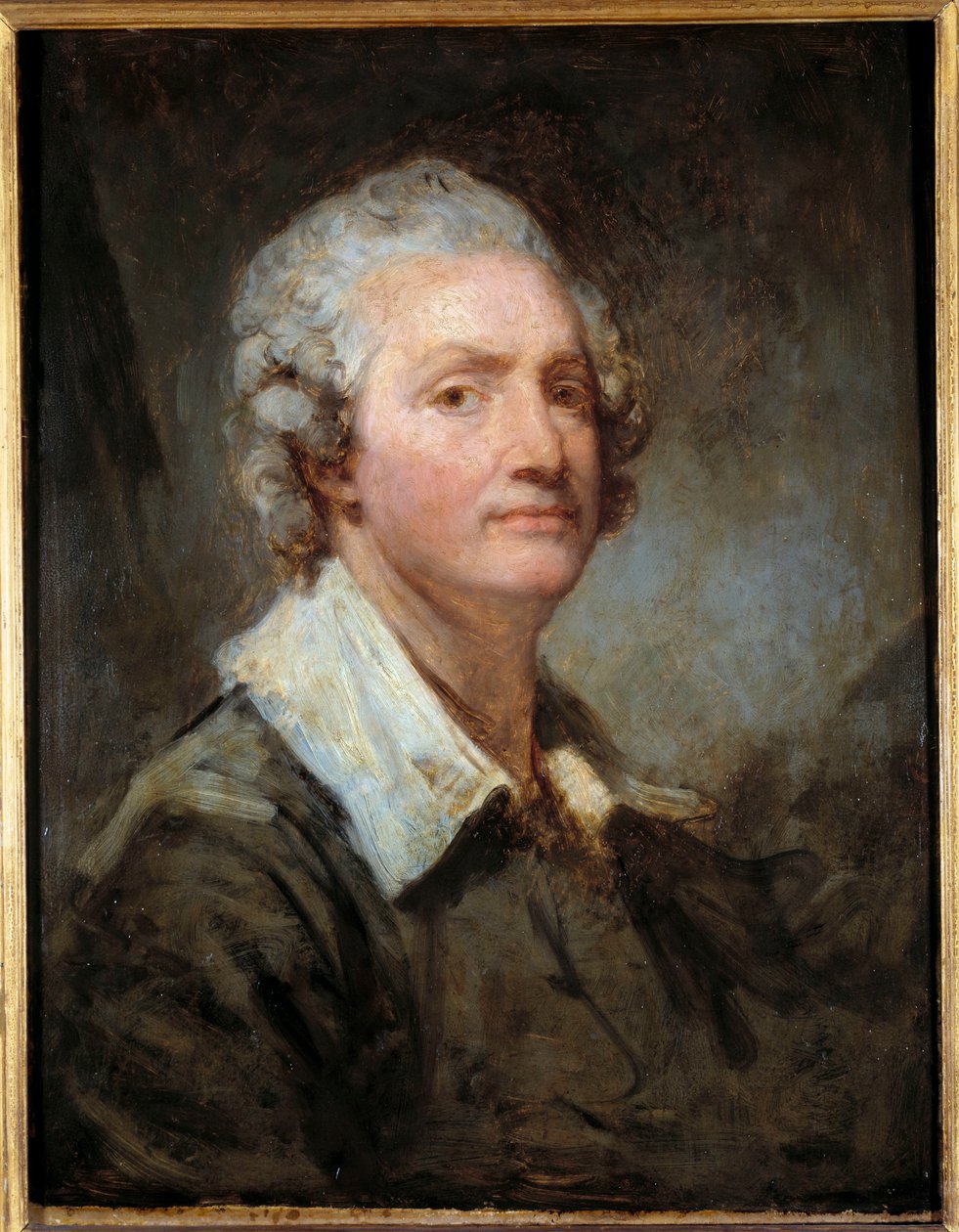Jean Baptiste Greuze (1725-1805) önarcképfestménye, 18. század V. 0,65x0,51 m alkotó: Jean Baptiste Greuze