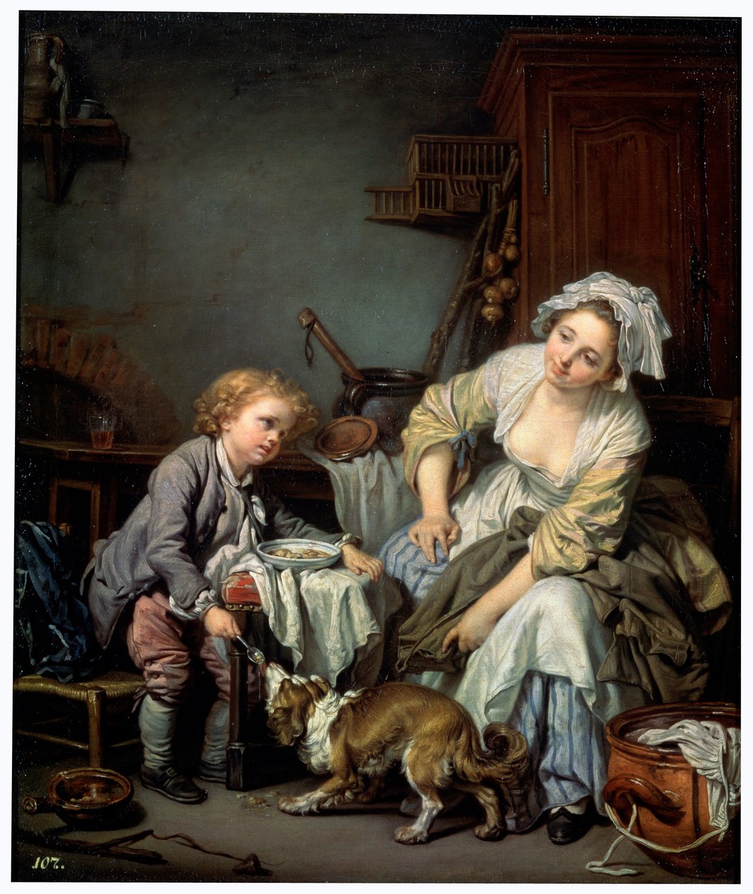 Elkényeztetett gyermek, 1765. alkotó: Jean Baptiste Greuze