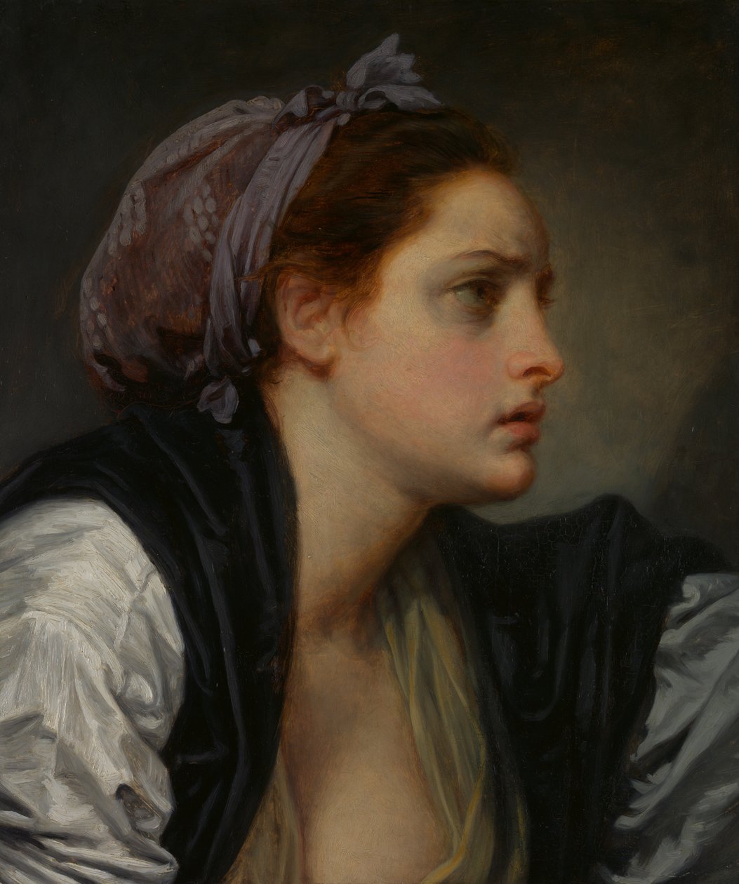 Tanulmányvezető egy nő, kb. 1780. alkotó: Jean Baptiste Greuze