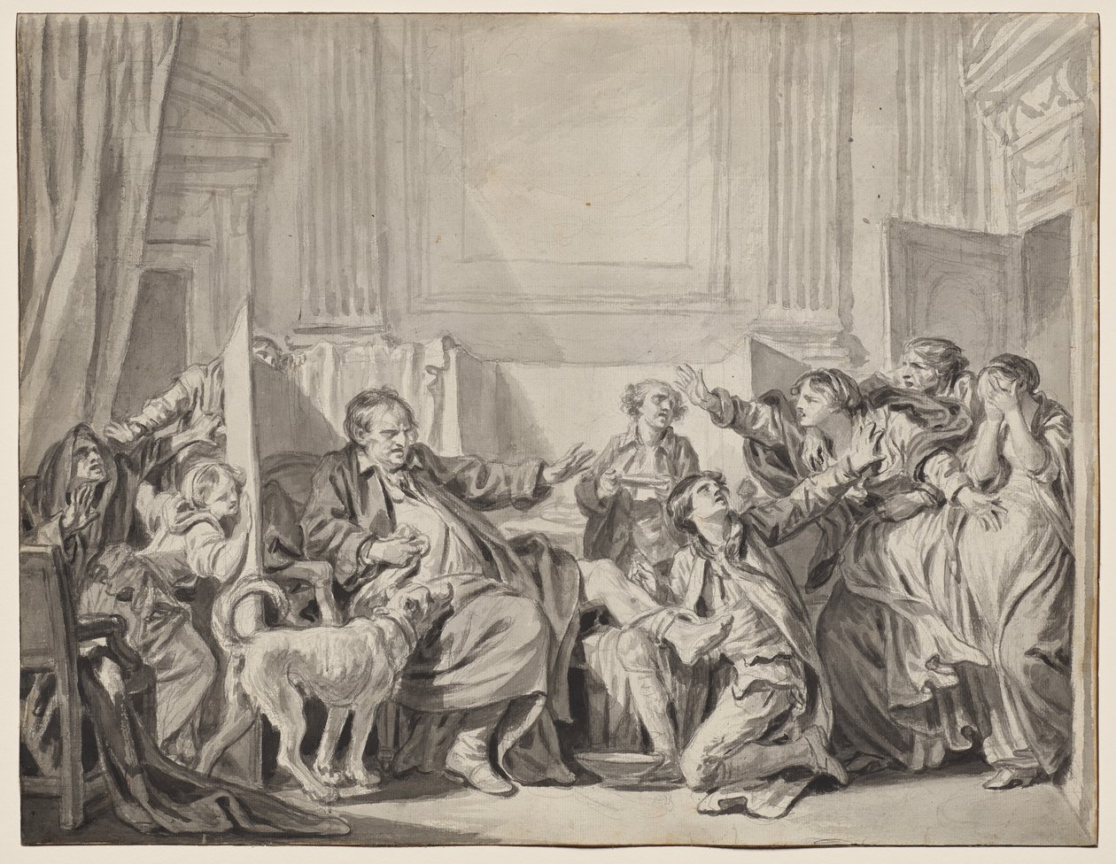 A bűnös és bűnbánó lánya alkotó: Jean Baptiste Greuze