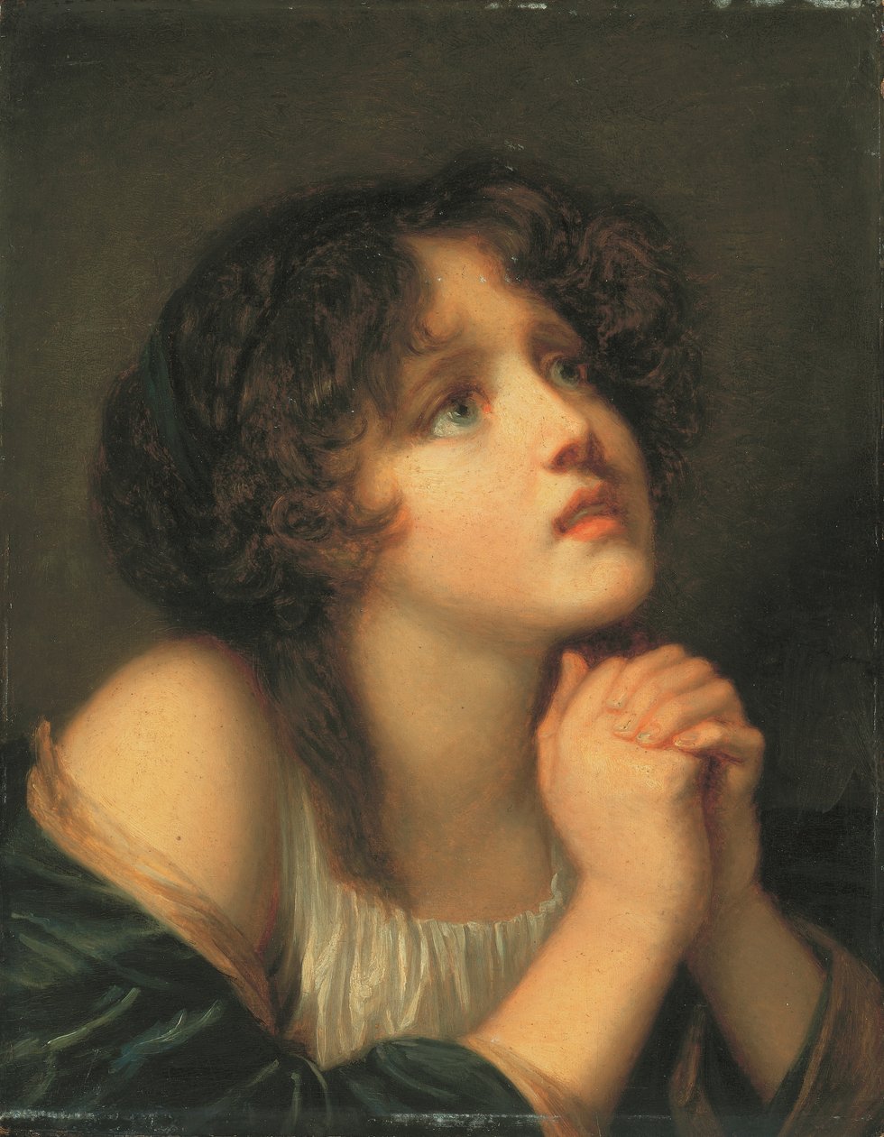 Fiatal lány imádkozik alkotó: Jean Baptiste Greuze
