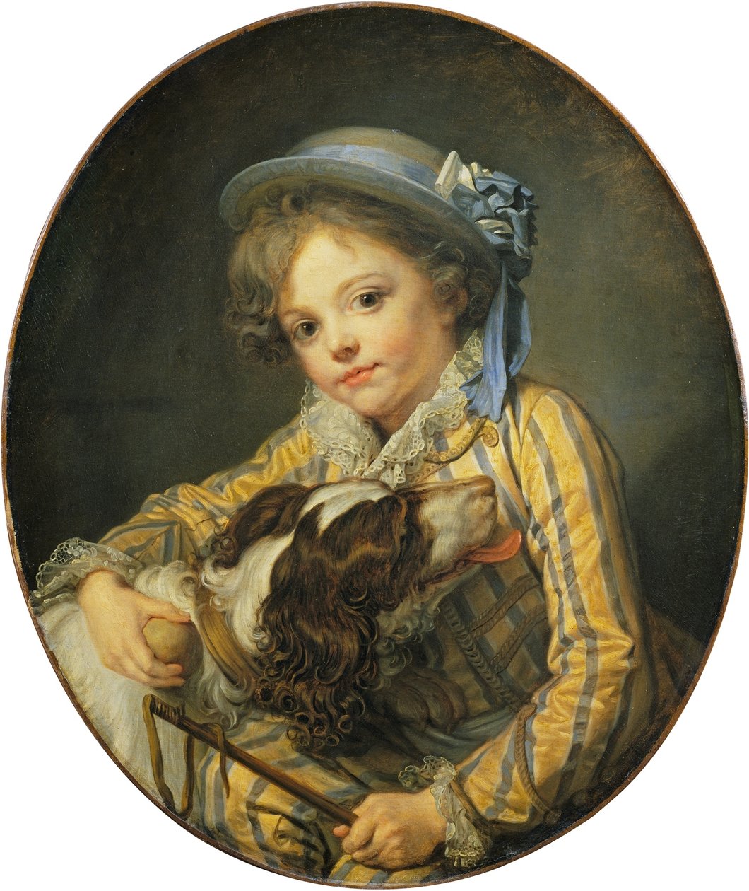 Fiatal fiú egy kutyával alkotó: Jean Baptiste Greuze